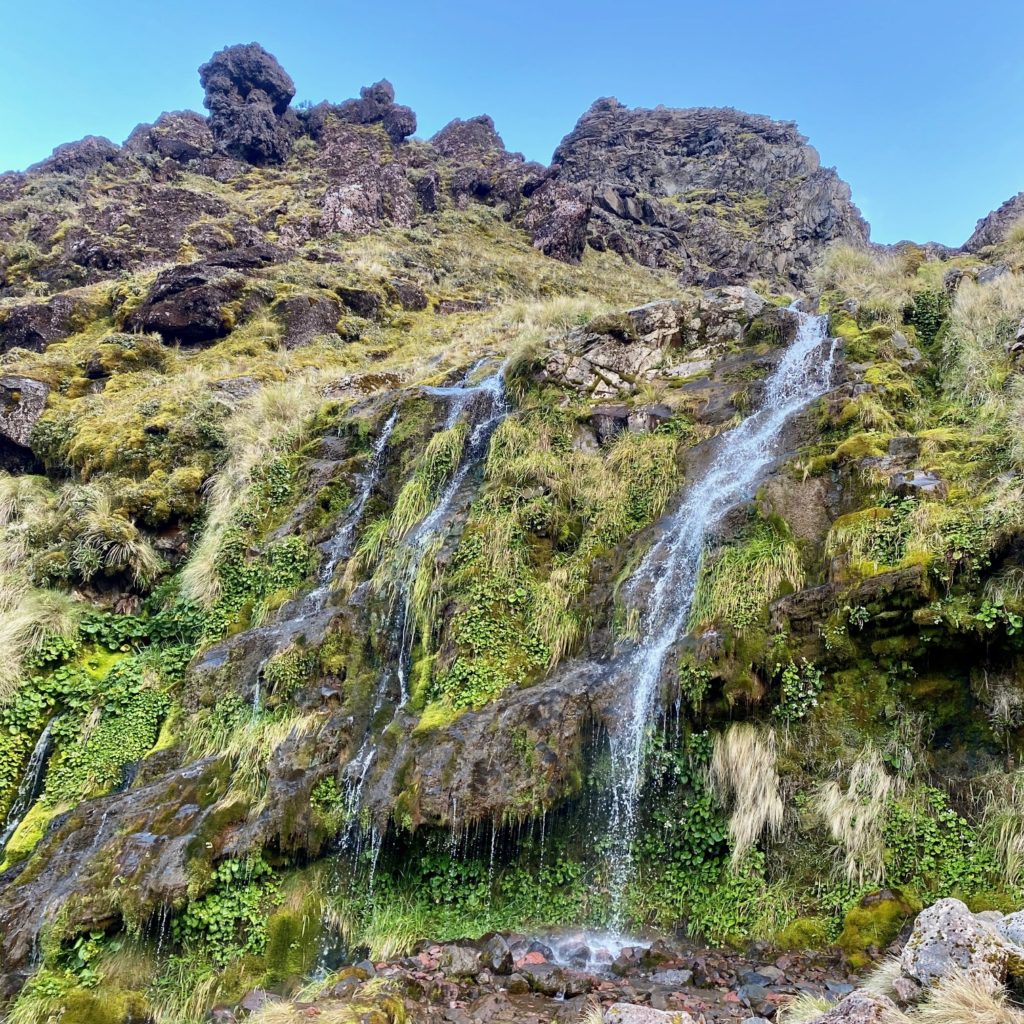 Backpacking Tongariro Northern Circuit Soda Springs side trail backpacking 