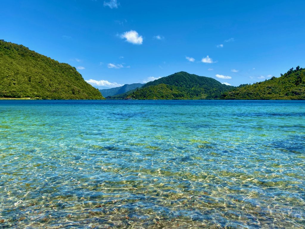 Beautiful turquoise waters of Lake Waikaremoana